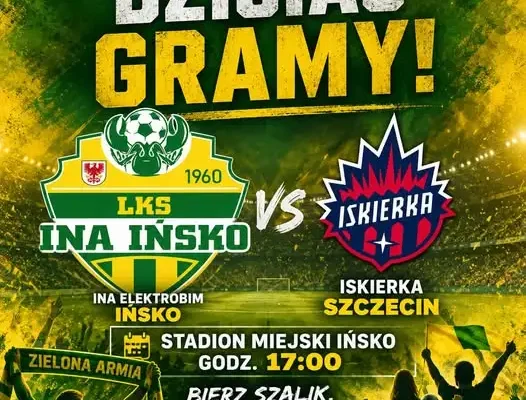Mecz na Stadionie Miejskim w Ińsku już dziś o 17:00
