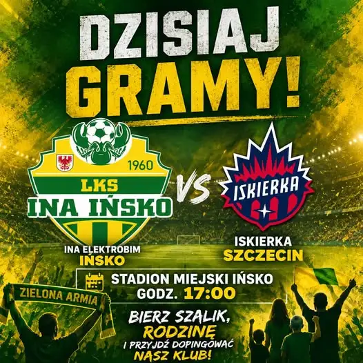 Mecz na Stadionie Miejskim w Ińsku już dziś o 17:00