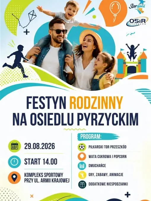 Festyn rodzinny w Stargardzie – atrakcje dla każdego już w sobotę
