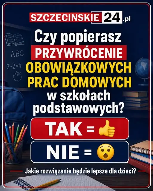 Czy prace domowe powinny wrócić do szkół? Mieszkańcy Stargardu podzieleni