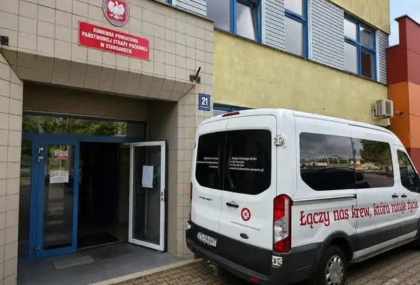 Akcja poboru krwi w stargardzkiej straży pożarnej – trwa do 13:00