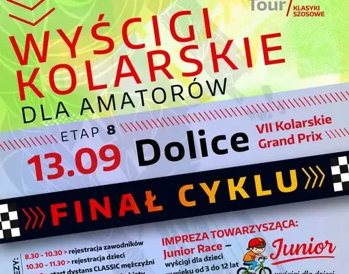 Finał VII Kolarskiego Grand Prix już 13 września w Dolicach