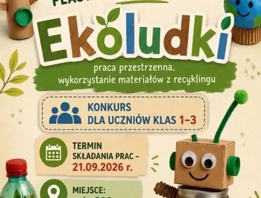 Konkurs plastyczno-ekologiczny „Ekoludki” dla uczniów klas 1–3