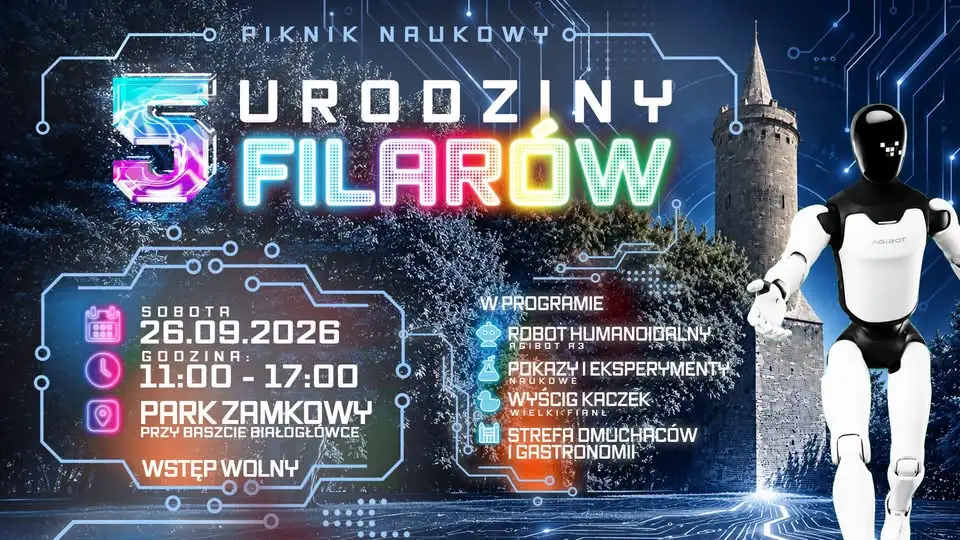 Stargardzkie Centrum Nauki FILARY świętuje 5. urodziny. W programie humanoidalny robot