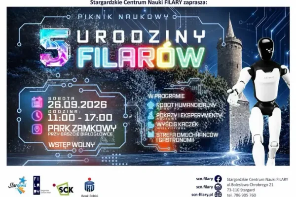 Centrum Nauki FILARY w Stargardzie świętuje 5. urodziny – nauka, zabawa i technologia w jednym miejscu