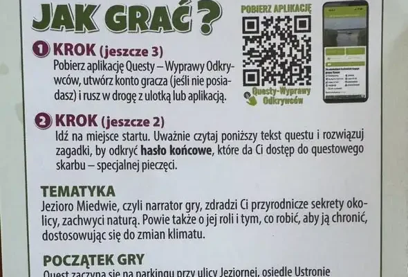 Nowa gra terenowa nad Jeziorem Miedwie – idealna propozycja na aktywny weekend
