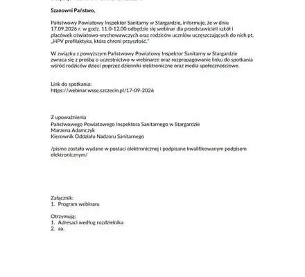 Bezpłatny webinar o profilaktyce HPV – już 17 września