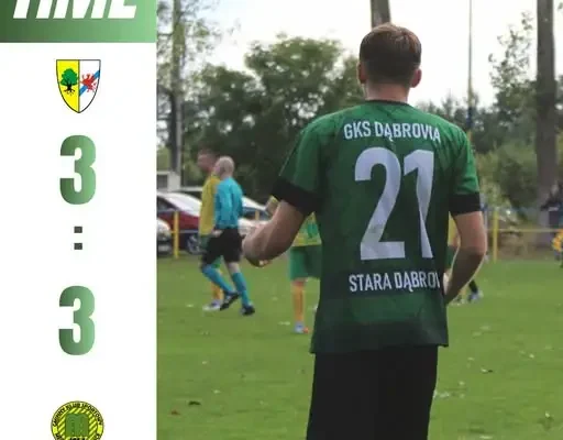 Dąbrowia remisuje z Mechanikiem Warnice 3:3 po szalonym meczu