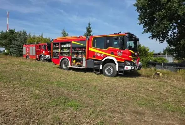 Pożar domku holenderskiego w Ognicy – akcja strażaków z OSP Dobrzany i JRG Stargard
