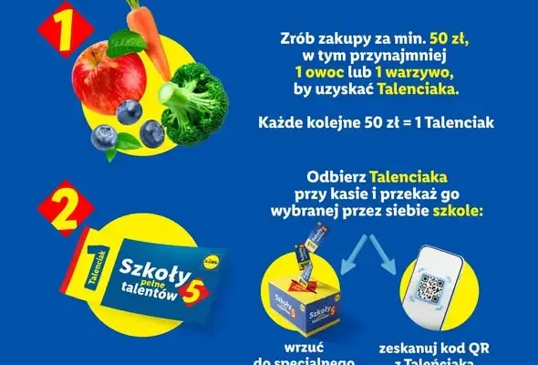 Szkoła ponownie zbiera Talenciaki – wspólna akcja z Lidlem