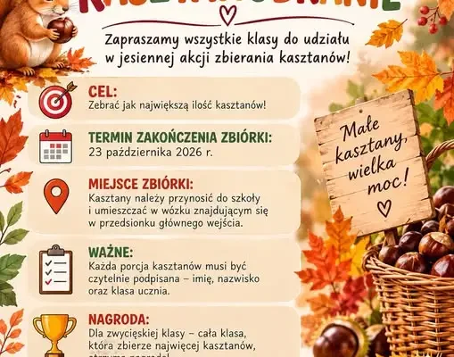 V Międzyklasowy Konkurs na Kasztanobranie w SP2 Stargard