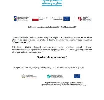 Targi Rolne w Barzkowicach: Gmina Stargard zaprasza na swoje stoisko