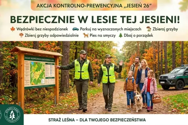 Straż Leśna wzmacnia patrole. Rusza akcja „Jesień 26”
