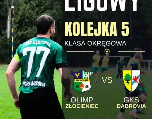 GKS Dąbrowia walczy o punkty w Złocieńcu. Rewanż za wysokie porażki