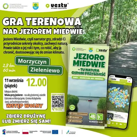 Jezioro Miedwie zaprasza na inaugurację nowej gry terenowej w Morzyczynie