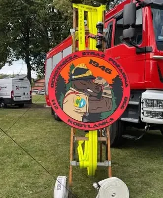 Herb dla OSP Kobylanka na 80-lecie jednostki