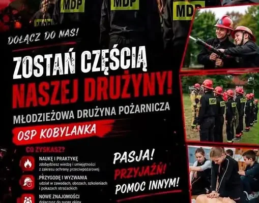 Młodzieżowa Drużyna Pożarnicza w Kobylance zaprasza na spotkanie 19 września