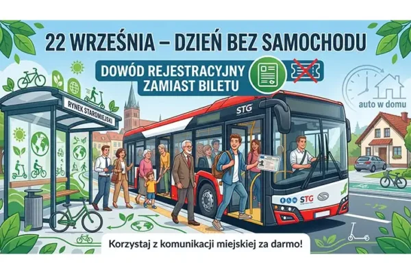 Dzień bez samochodu w Stargardzie: dowód rejestracyjny zamiast biletu MPK