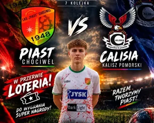 7. kolejka: Piast Chociwel podejmie Calisię Kalisz Pomorski. W przerwie loteria!
