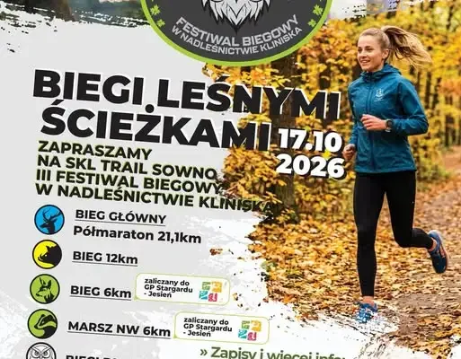 III Festiwal Biegowy SKL Trail Sowno – 17 października 2026