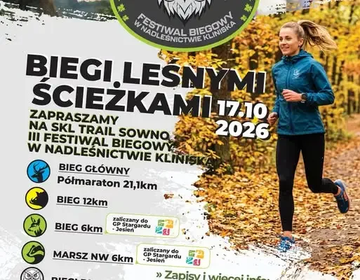 III Festiwal Biegowy SKL TRAIL Sowno – 17 października 2026