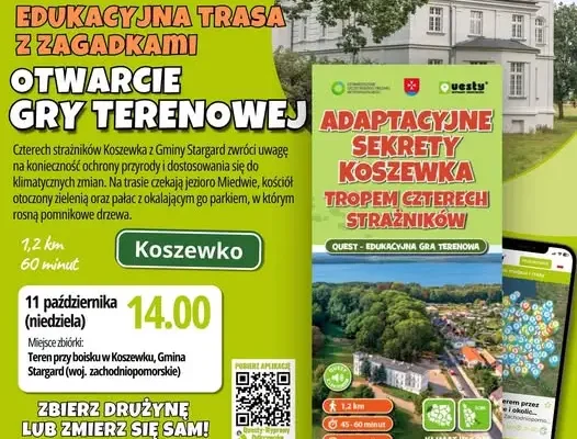 Nowa gra terenowa w Koszewku nad Jeziorem Miedwie – już dziś otwarcie!