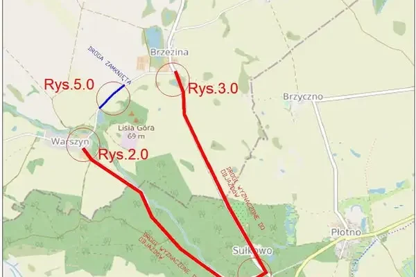 Warszyn: od 15 października objazd w związku z przebudową drogi Brzezina – Warszyn