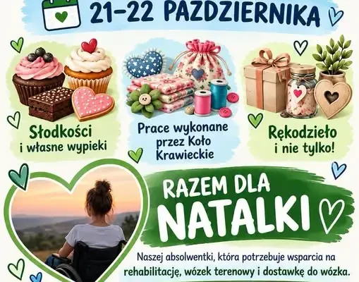 Kiermasz charytatywny w SP 2 Stargard dla Natalki – 21-22 października