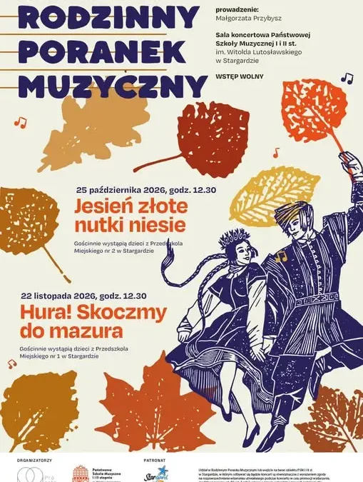 Rodzinny Poranek Muzyczny „Jesień złote nutki niesie” w Stargardzie