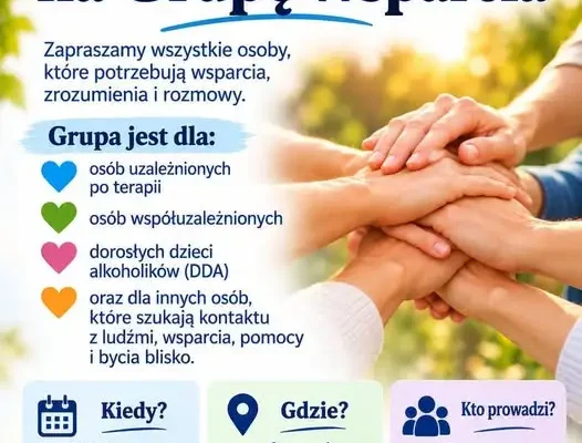Grupa Wsparcia: Zatrzymaj się, poznaj siebie, zadbaj o swój spokój