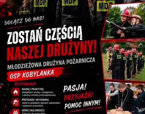 Zbiórka Młodzieżowej Drużyny Pożarniczej w Kobylance – 24 października