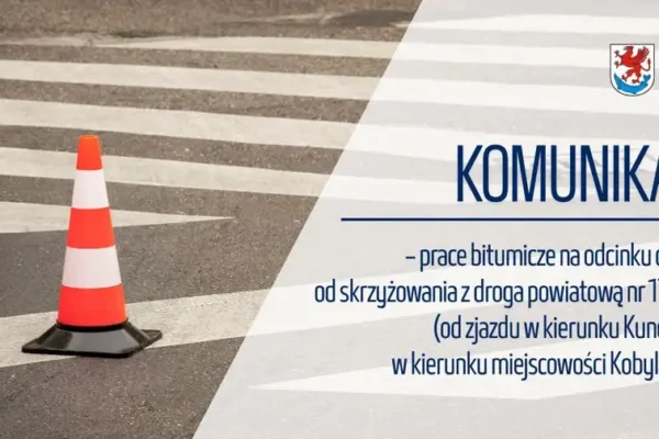 Utrudnienia na drodze powiatowej 1704Z w powiecie stargardzkim