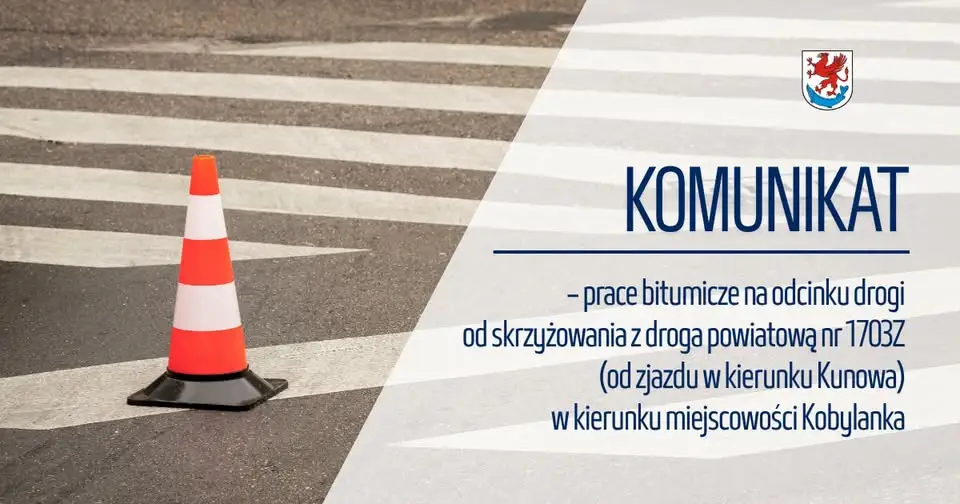 Utrudnienia na drodze powiatowej 1704Z w powiecie stargardzkim