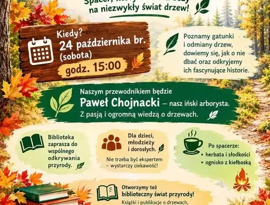 Spacer „Drzewa – ich życie” w Ińsku. Poznaj tajemnice natury z arborystą