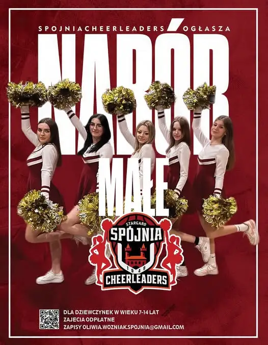 PGE Spójnia Stargard szuka małych cheerleaderek. Nabór dla dzieci 7–14 lat