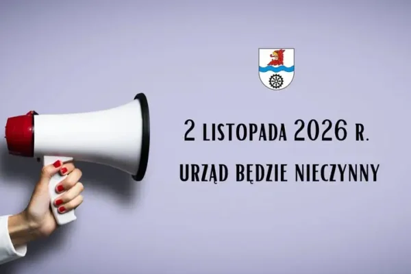 Urząd Gminy Marianowo nieczynny 2 listopada 2026 – dzień wolny za święto w sobotę