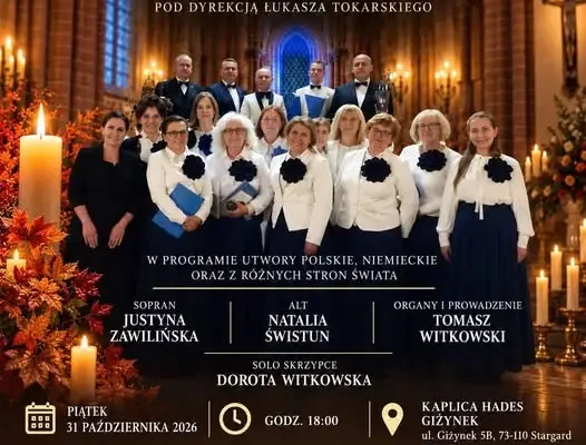 Koncert dla niezapomnianych w Kaplicy HADES w Giżynku – 31 października
