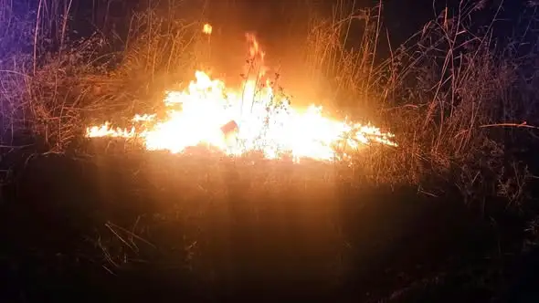 Pożar śmieci w Dolicy – akcja strażaków ochotników
