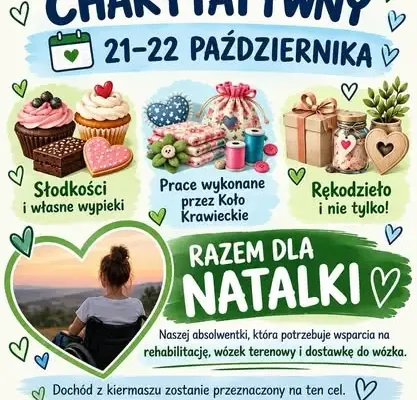 Kiermasz charytatywny w SP 2 Stargard – społeczność szkolna wsparła Natalkę