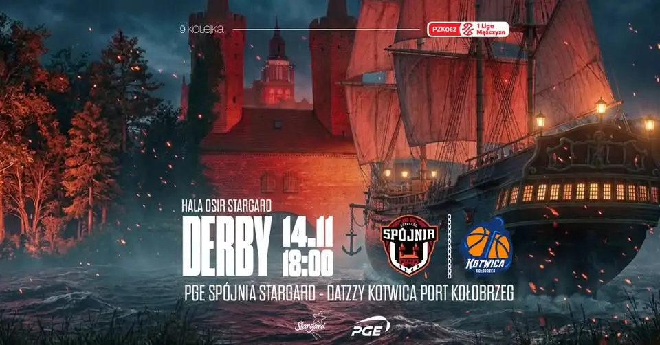 Derby Pomorza w Stargardzie – Spójnia podejmie Kotwicę Kołobrzeg