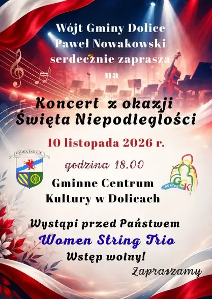 Muzyczny listopad w Gminnym Centrum Kultury w Dolicach