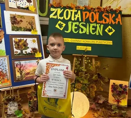 Igor Łuka z SP 8 Stargard z III miejscem w konkursie „Złota Polska Jesień”